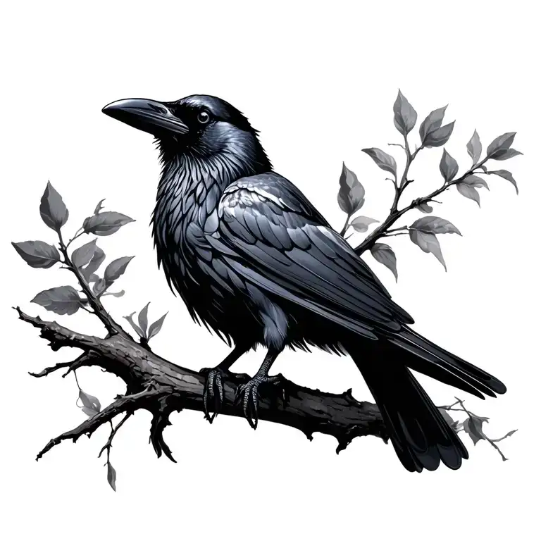 Raven Perched