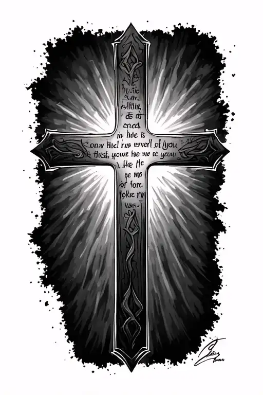 Cross With A Bible Verse