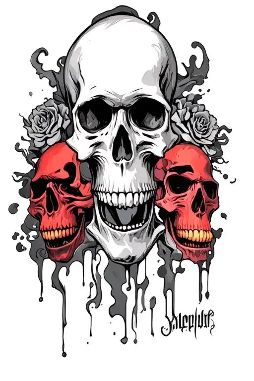 A Ton Of Skulls Wiht Differnt Expressions