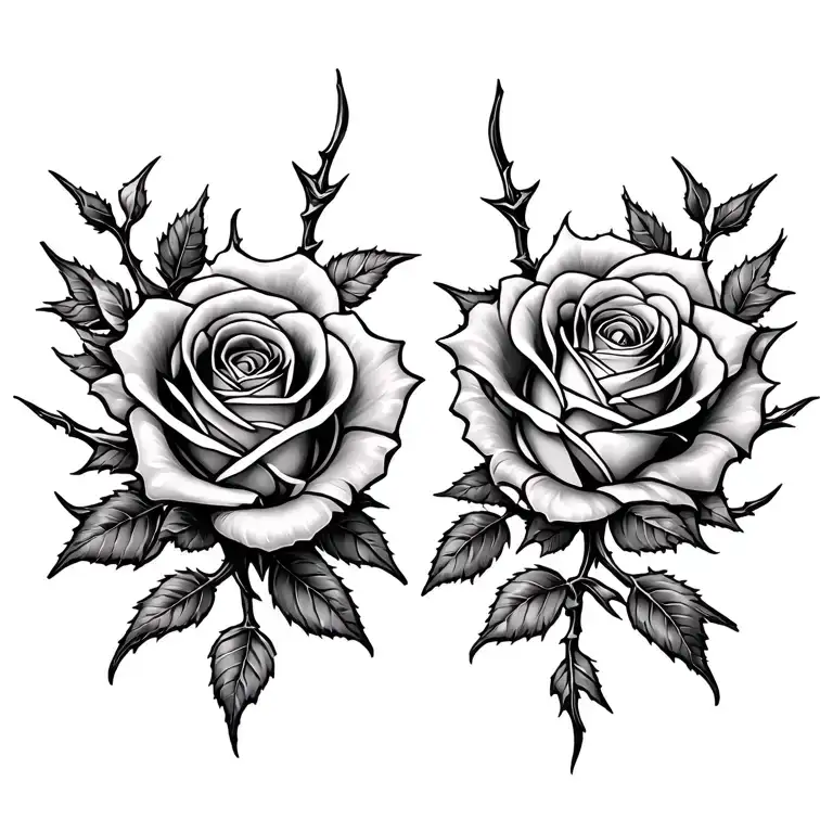 Rose And Thorn Neclace