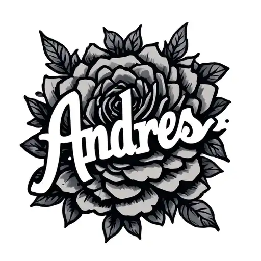 Name Tattoo Saying Andres