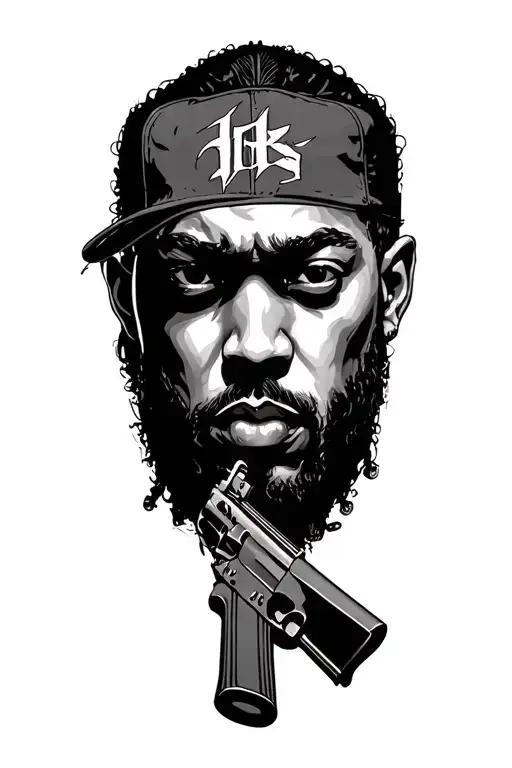 Gangsta Holding Ak 47