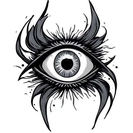 Evil Eye Symbol Integrated