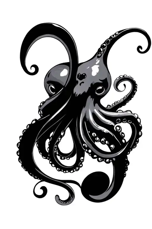 Treble Clef Music Staff Octopus Combination
