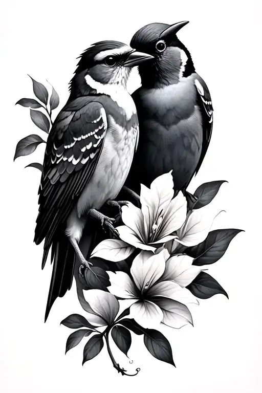 Two Mockingbirds Love