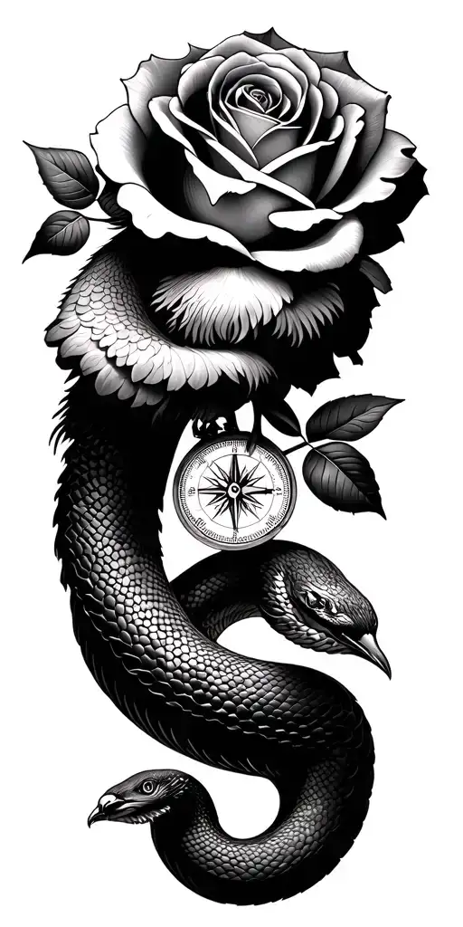 Rose Pigeon Snake Compass Tieger