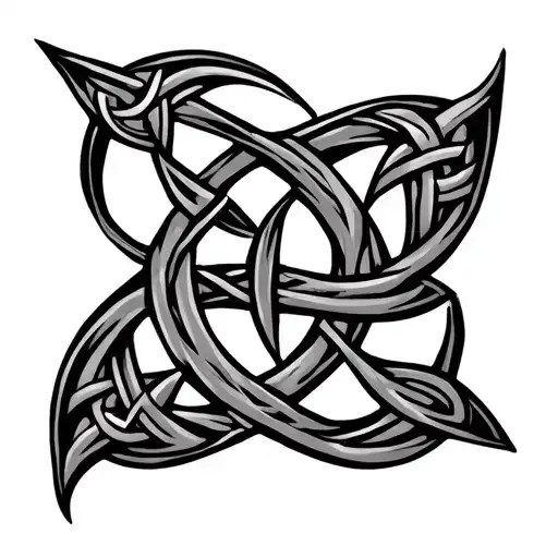 Celtic Knot With Writing Underneath