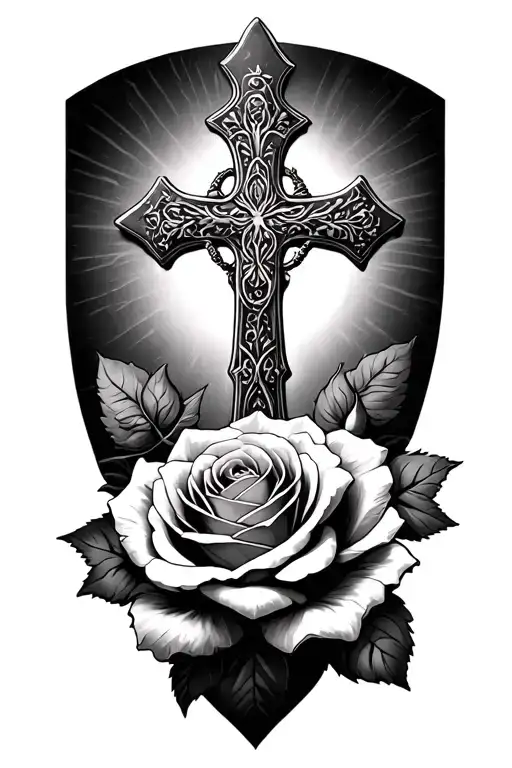 Roses And Cross Libra Scale