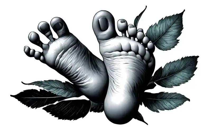 Mani Opera Darte Michelangelo Style Baby Foot Print