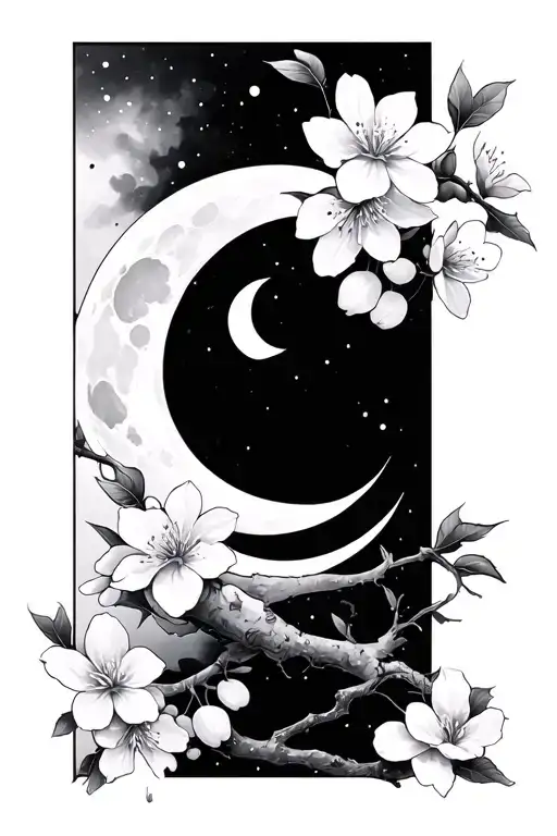 Moon Cherry Blossom