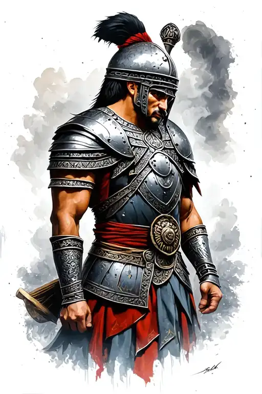 Gladiator With Colloseum