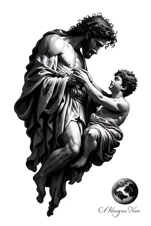 God Sending Down His Son To Earth