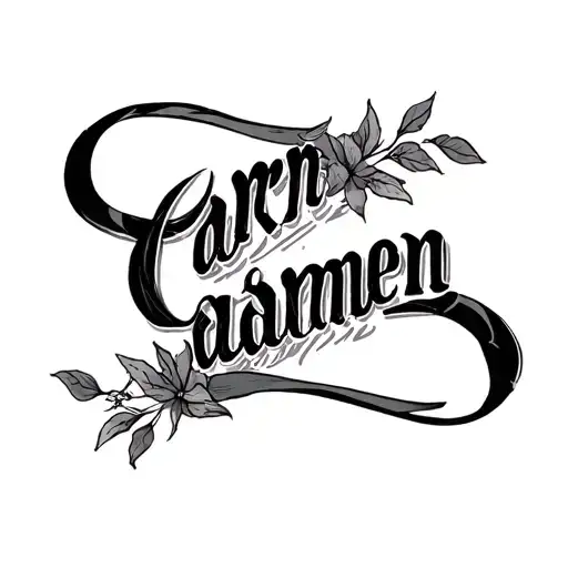 Carmen Name Written
