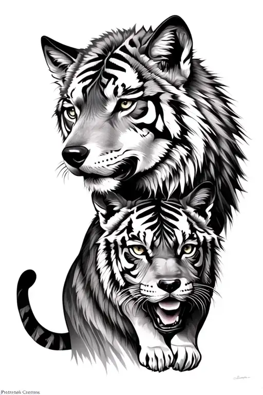 Tiger And Wolf