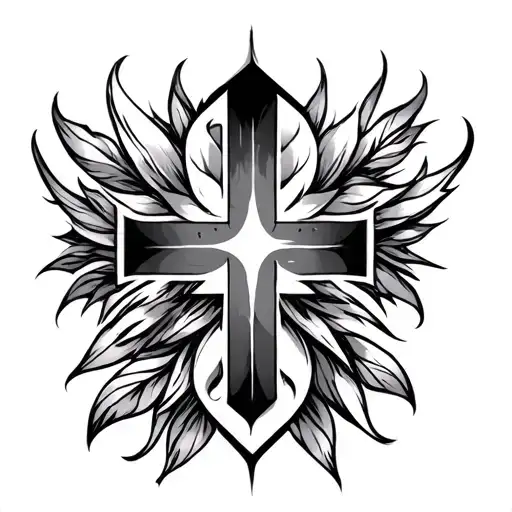 Shoulder Tattoos With Cross