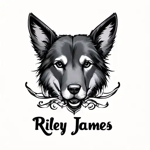 Sons Name Tattoo Riley James