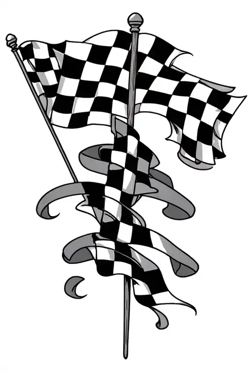 Chequered Flag Intertwined