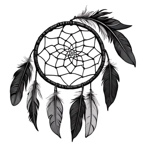 Dreamcatcher With Feathers Turning