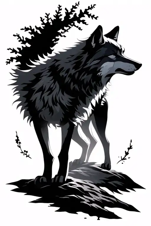 Wolf Silhouette