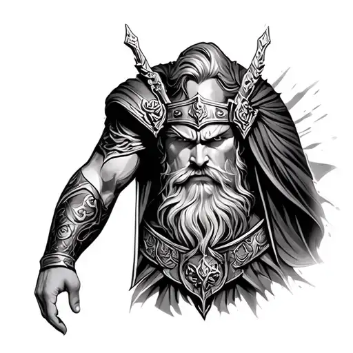 Arm Sleeve With Thor On The Shoulder