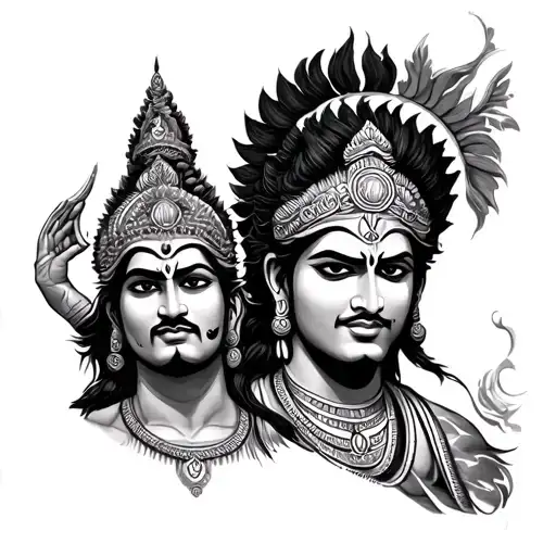 Ravana With Shiva Tatoo