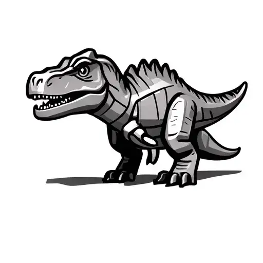 Lego Dinosaur Outline Cartoon