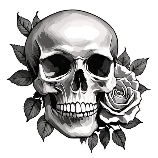 Rose And Skull