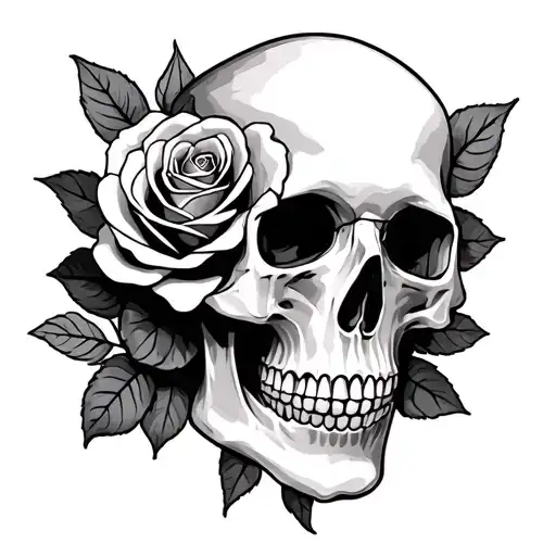 Rose And Skull