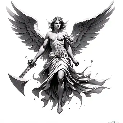 Archangel Slaying Satin