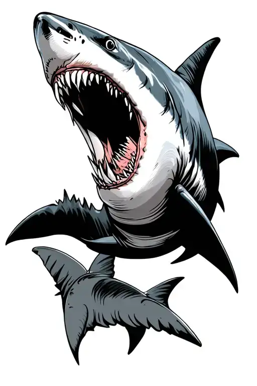 Shark Aggressive Look