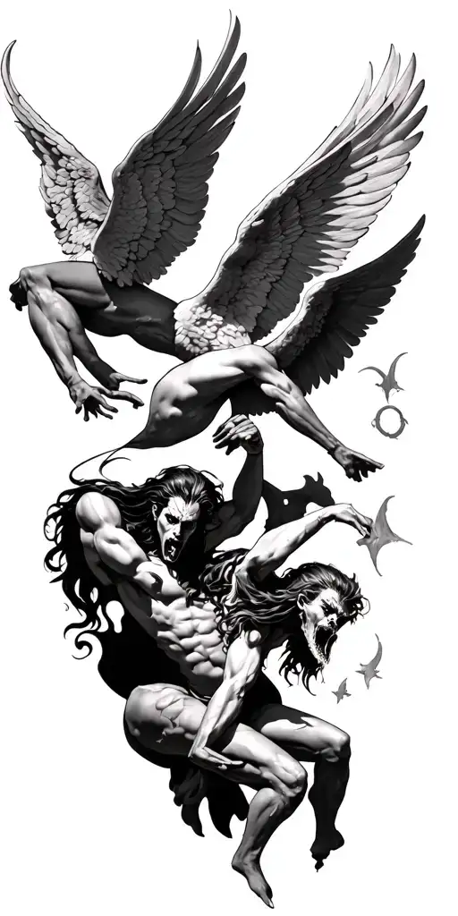 Angels Fighting Demons Sleeve