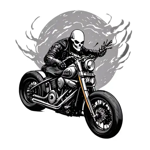 Ghostrider Tattoo Small
