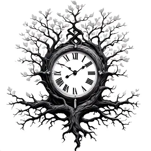 Tree Of Life Forearm Clock Shoulder Sleeve