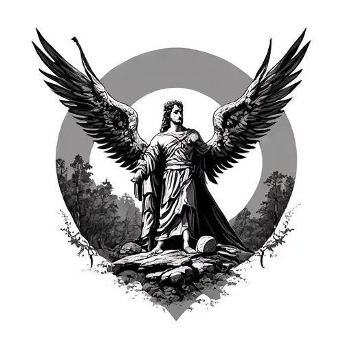 Roman Empire Mythical Structure Forrest Background