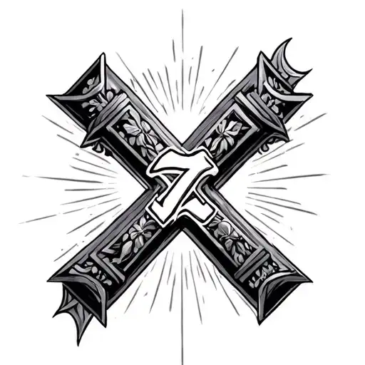 Cross With 777 And 21