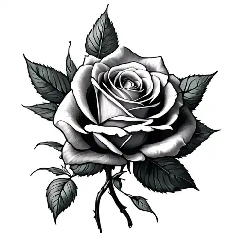 Full Arm Sleeve Tattoo Of A Rose Made Of The Northern Lights