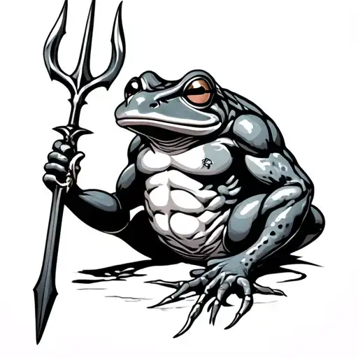 Frogman With Trident