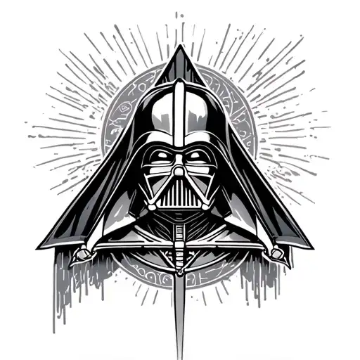 Deathly Hallows Symbol And Star Wars Darth Vader