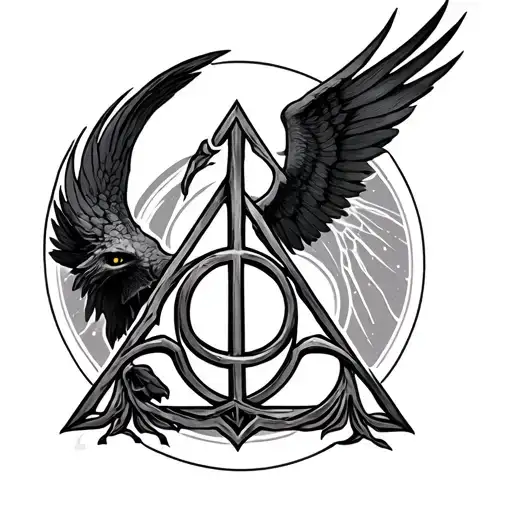 Deathly Hallows Symbol Merging