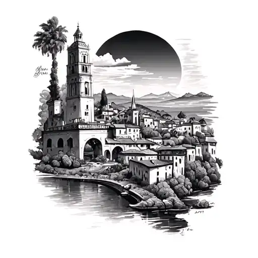 Large Italian Scenery