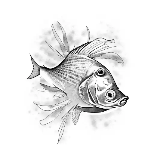 Fish Scales And Flowers