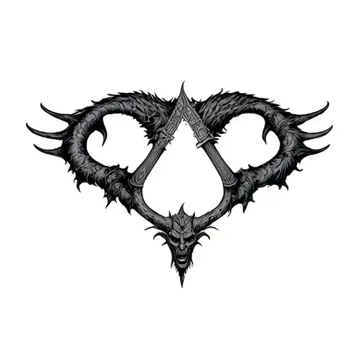 Coverup Norse Mythology Arm Sleeve Satan Detailed Dense Shading