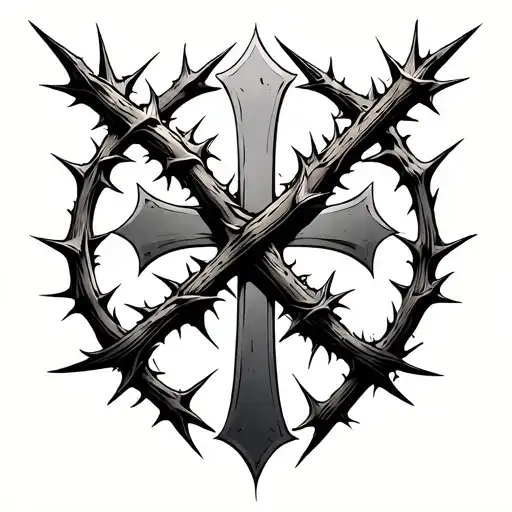 Cross With Thorns Wrapping