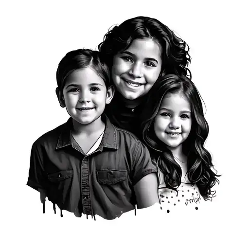 Family Portrait Graffiti Style Mural