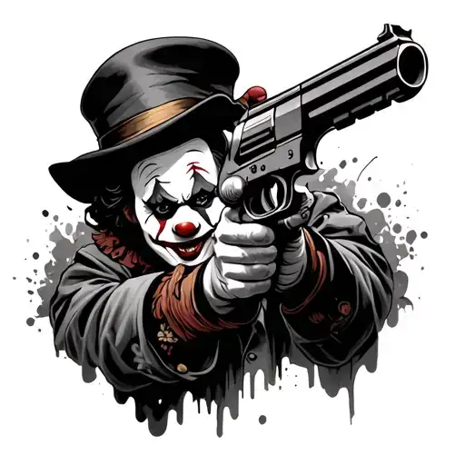 Clown With Gun