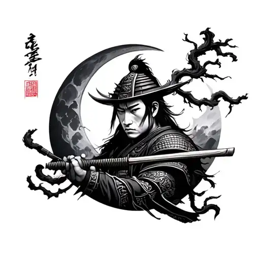 Samurai Moon Surrounded