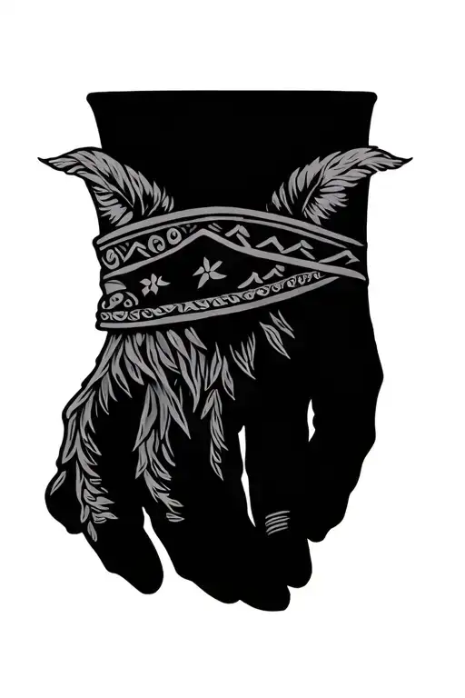 Nordic Hand Tatto Design