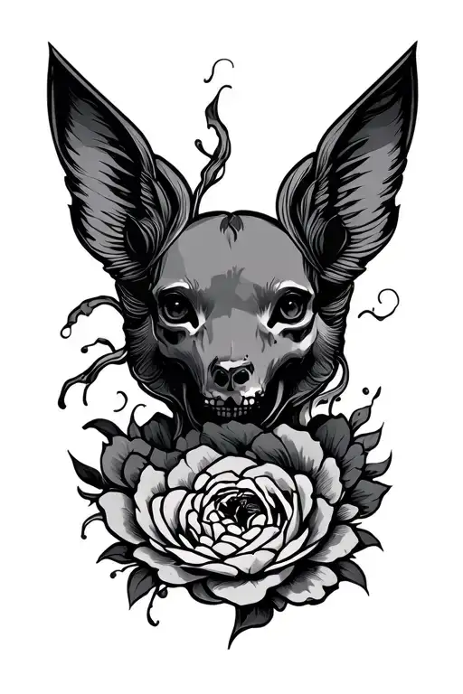 Suminagashi Tattoo Stencil Art
