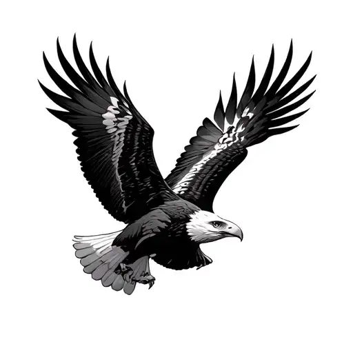 American Eagle Soaring