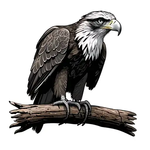 American Eagle Perched